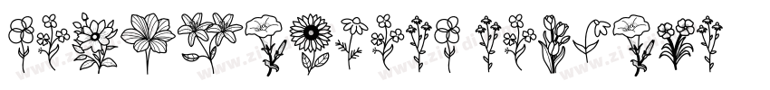 SendFlowers Regular字体转换